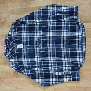 J. Crew -Classic- Blue Flannel Size L